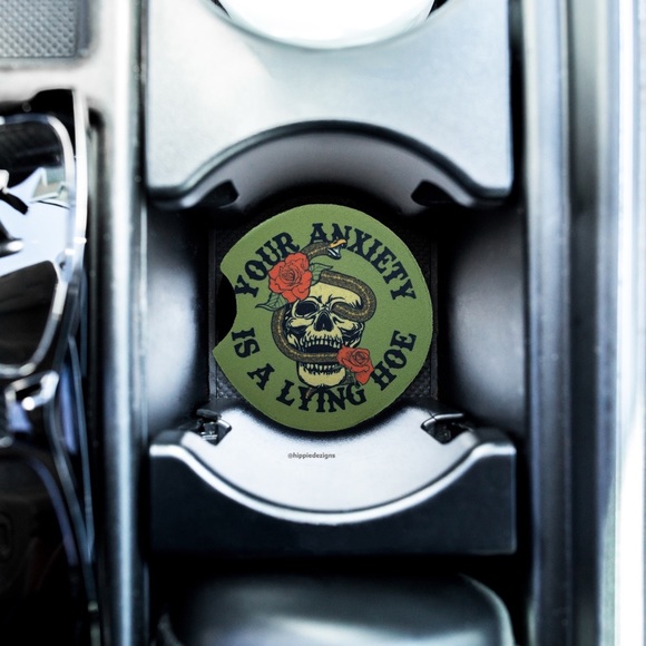 Your Anxiety Is Lying Car Coaster Set - Picture 5 of 12